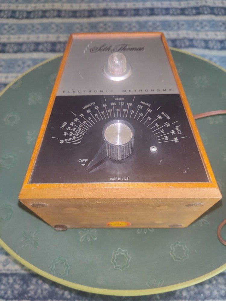 MCM Seth Thomas Electronic Metronome - Vacuum Tube Pulse & Light Timer