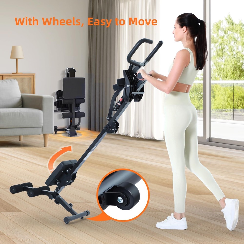 Sportneer Foldable Rowing Machine for Home, Hydraulic Rowing Machine with 12-...
