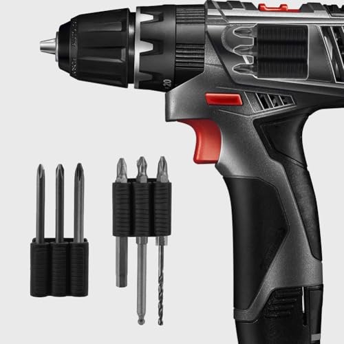 3Pcs Drill Bit Holder Tool, Locking Tool Clip Holder with High Strength