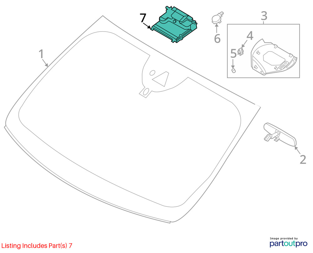 Camera/Projector Camera Lane Keep Assist Fits 20 ESCAPE 710378