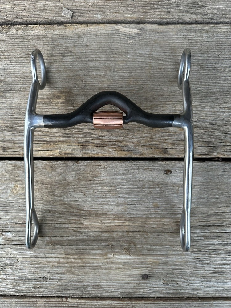 Horse Tack - CR Medium Roller Port Western Curb Bit