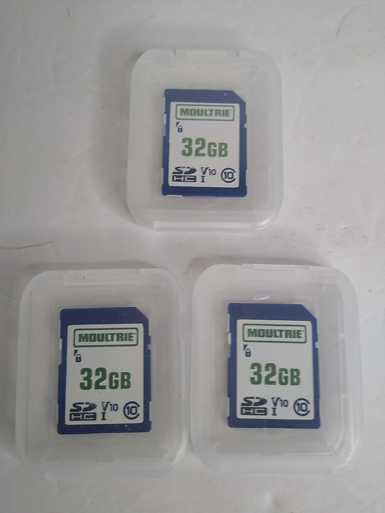 3x Moultrie SD SDHC Memory Card 32GB USED