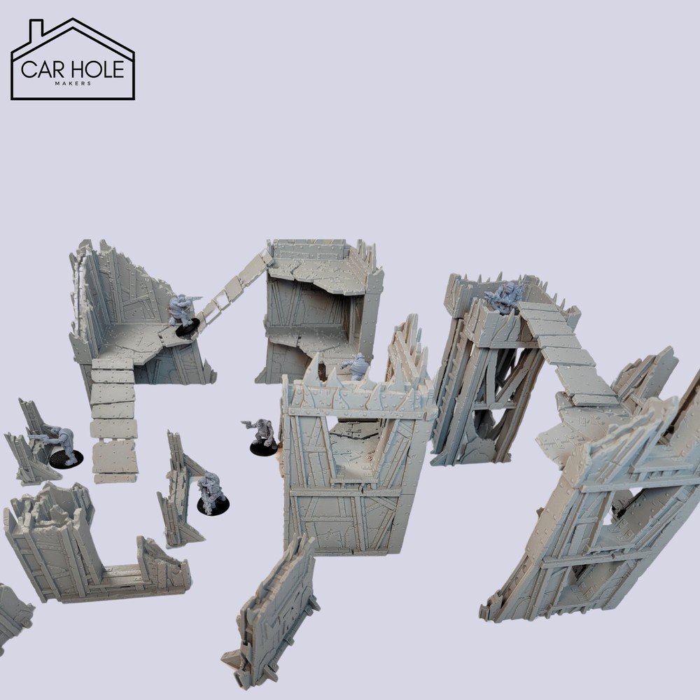 Orky Killteam Badlands - Modular Ork Terrain for 28mm Post-Apocalyptic Wargames