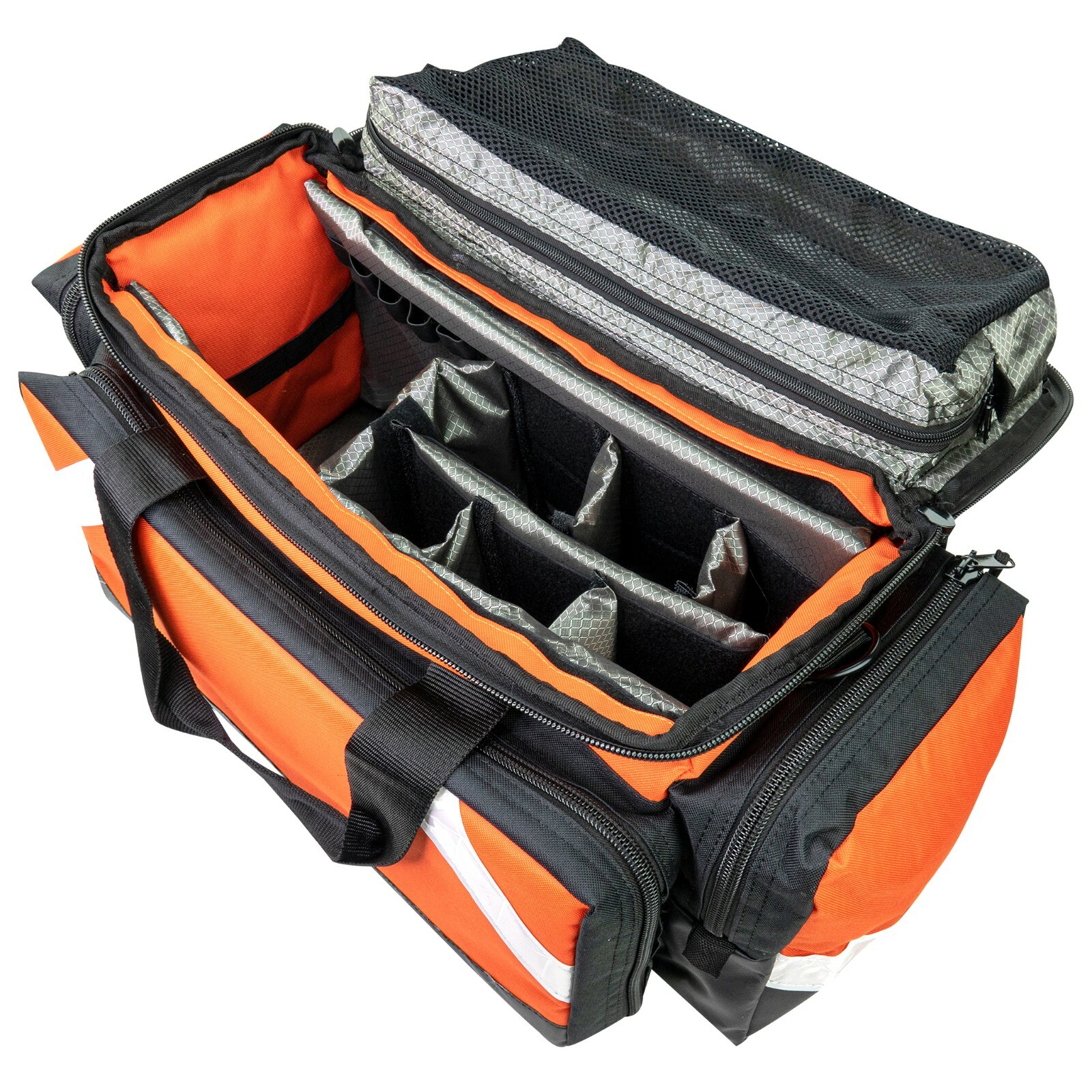 LINE2design Elite Trauma Bag - EMS EMT Paramedic with Reflective Trim - Orange