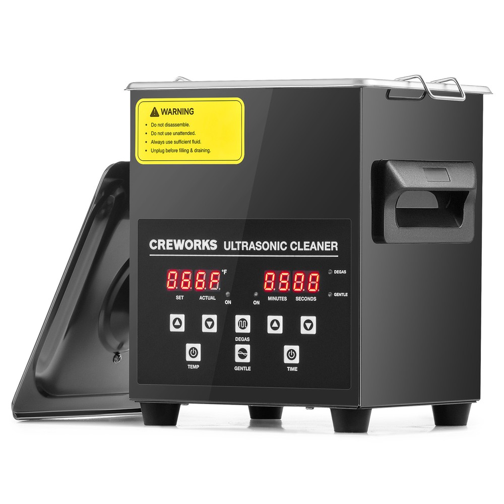 CREWORKS 2L Ultrasonic Cleaner Machine with 200W Heater and Digital Timer