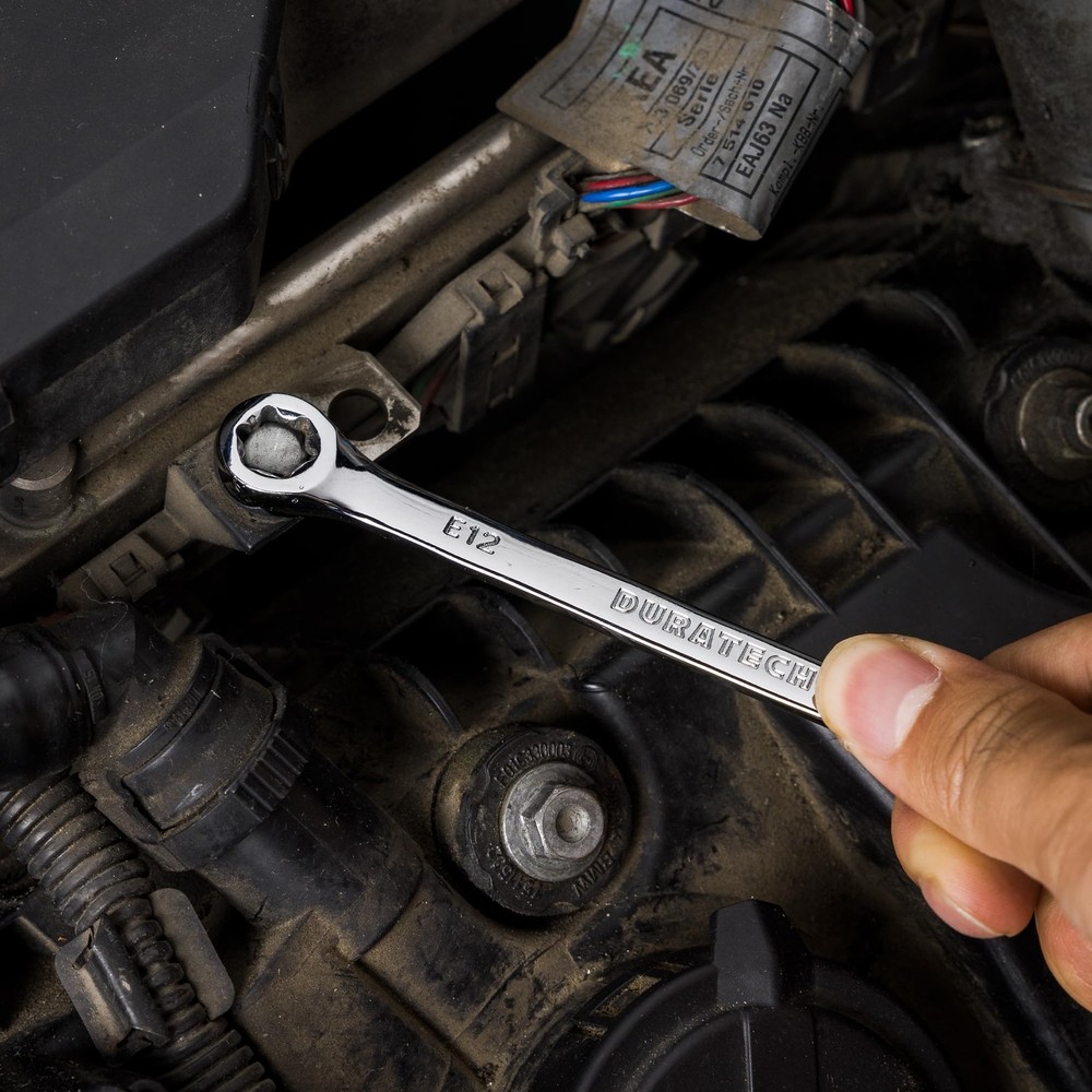 DURATECH 4-Piece E-Torx Wrench Set, Double Box End CR-V Silver