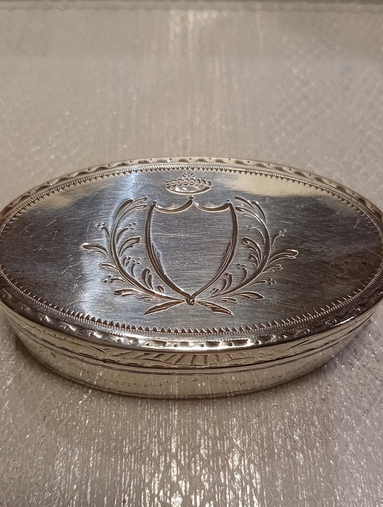 Solid Silver Snuffbox Circa 1820 French Fully Hallmarked.