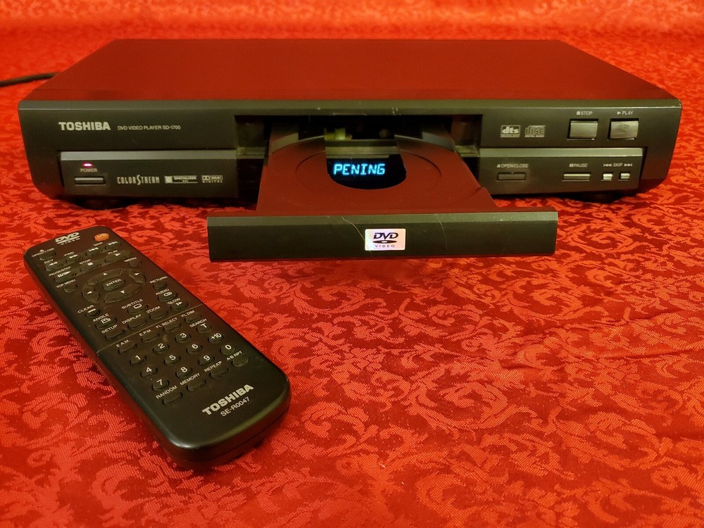 Toshiba SD-1700U DVD Video Disc Player with Remote Tested Working  JAPAN