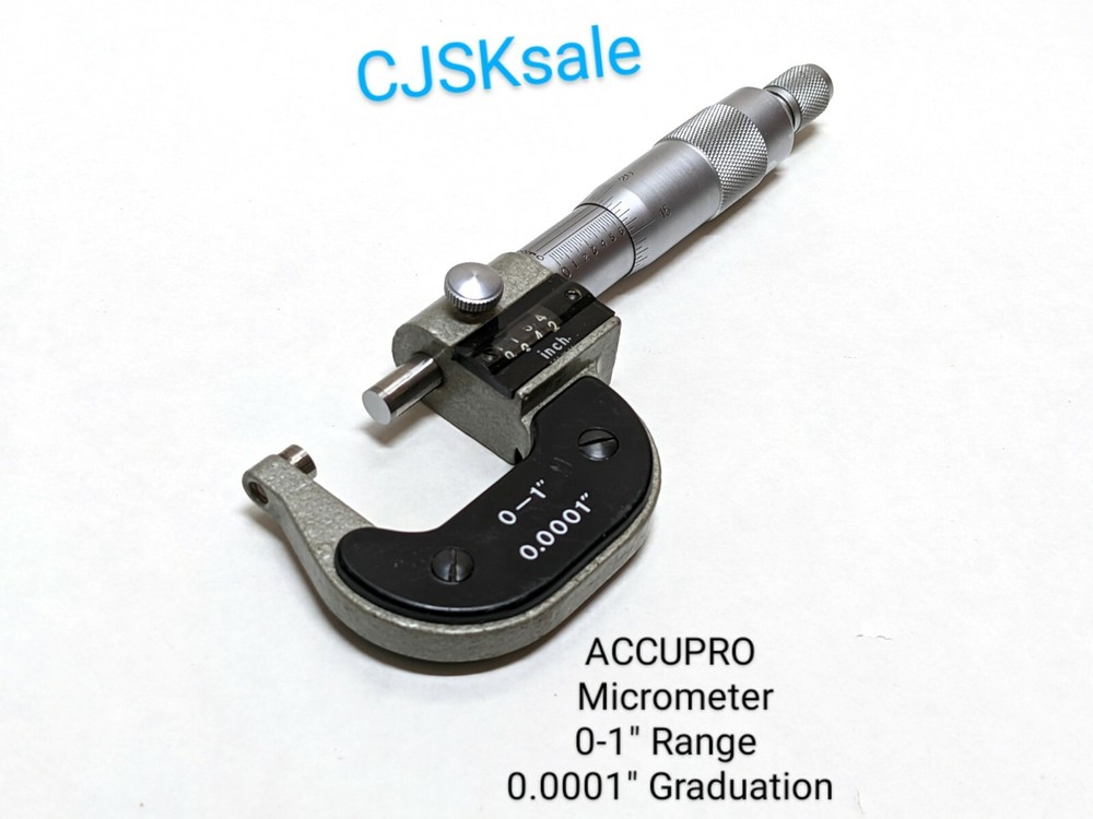 ACCUPRO Micrometer 0-1" Range 0.0001" Graduation E231 (USED).