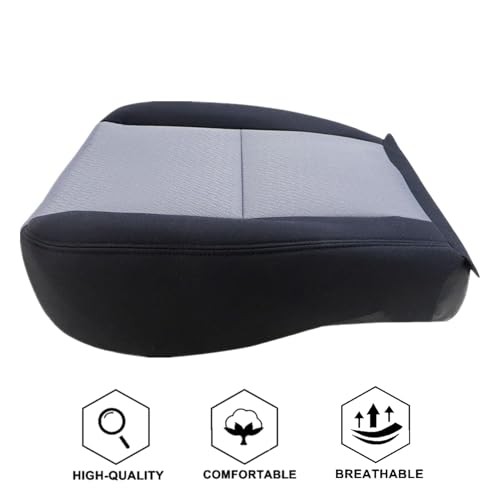 Front Driver Side Bottom Replacement Cloth Seat Cover Compatible with Gray