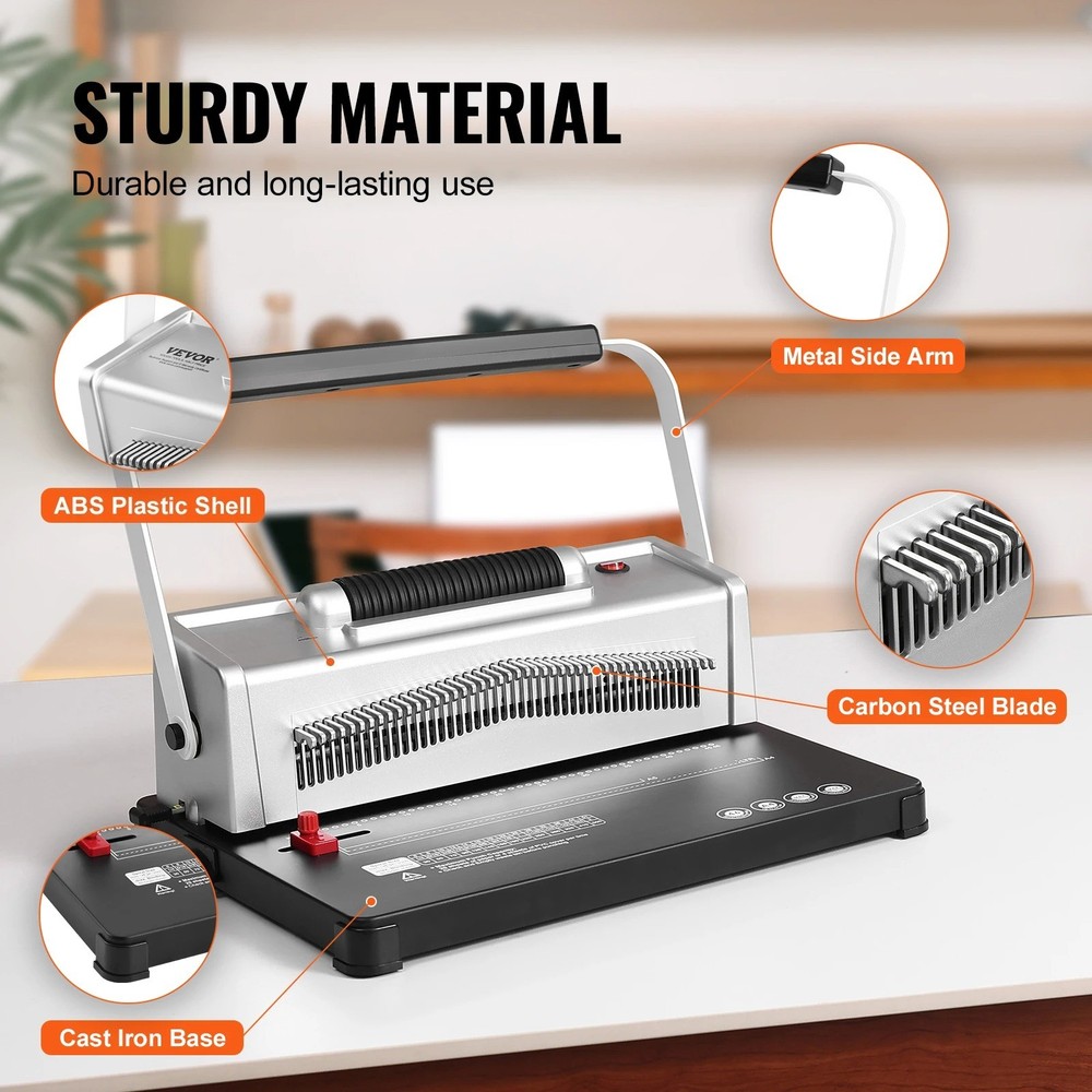 46-hole A4 Electric Spiral Wire Binding Machine Single-wire Coil Binding Machine