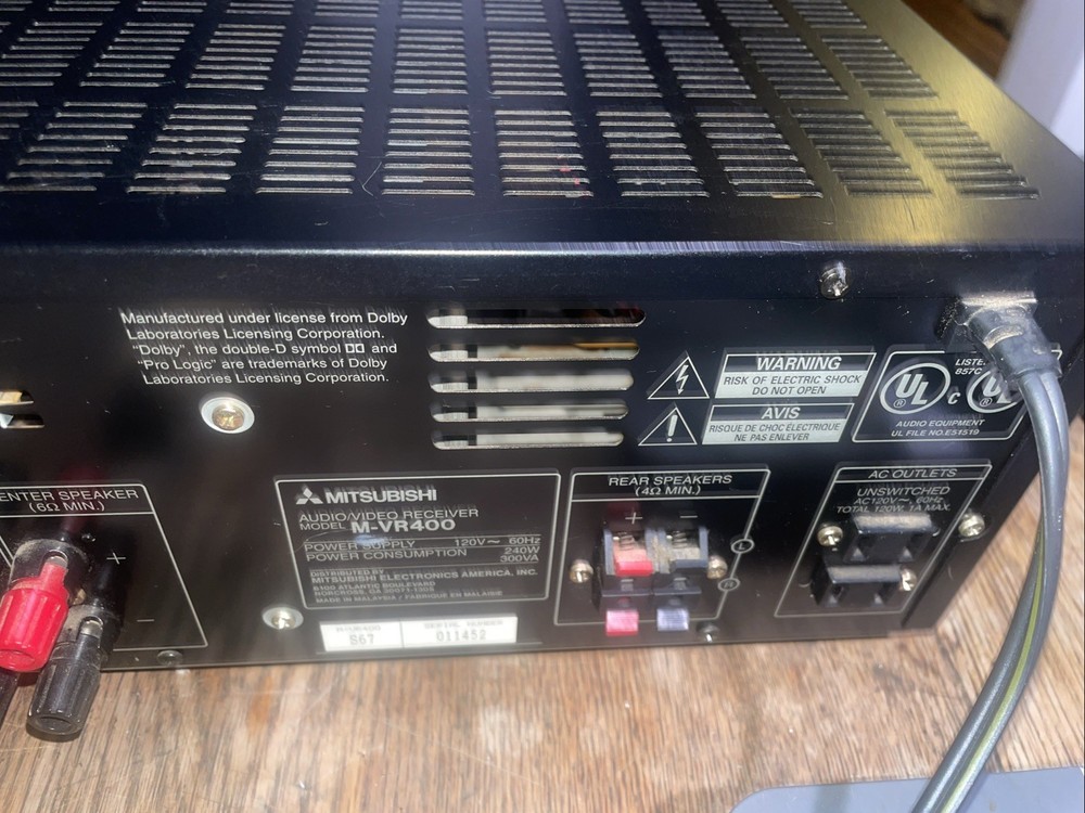 Mitsubishi Audio Video Receiver M-VR400