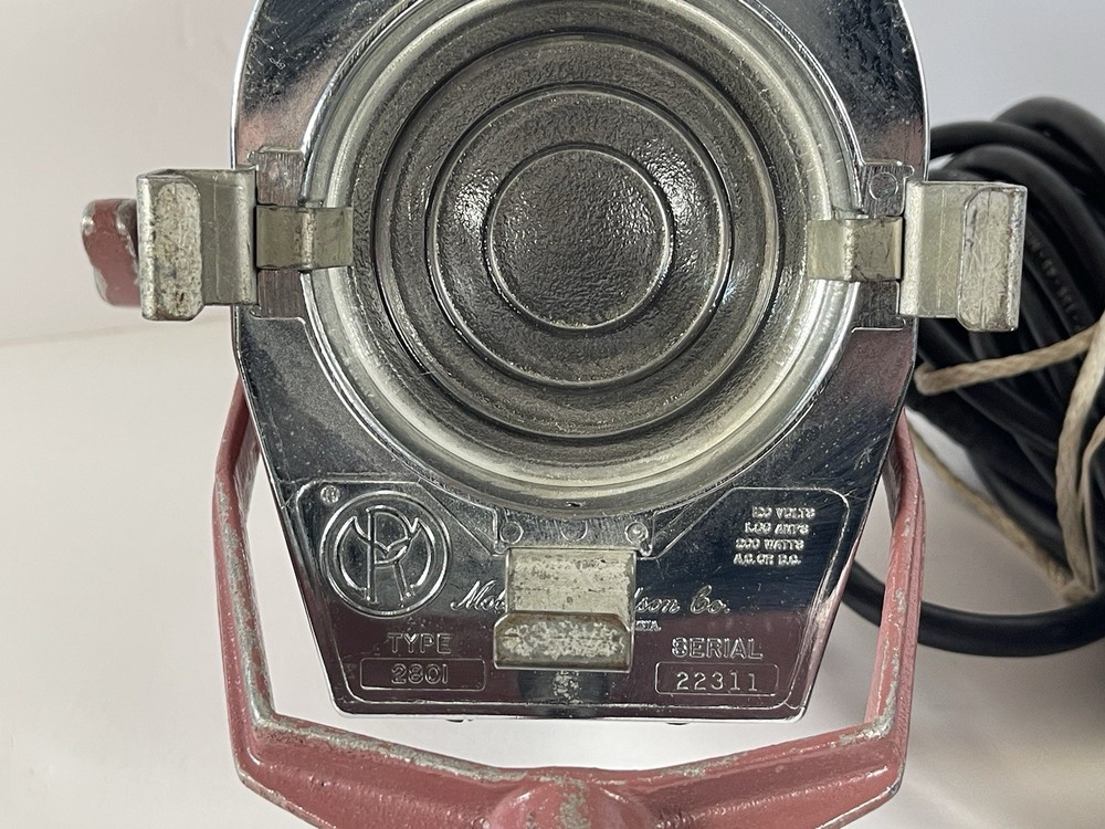 Mini Mole Richardson 2801 Studio Light Stage Lighting With Cord & Bulb READ