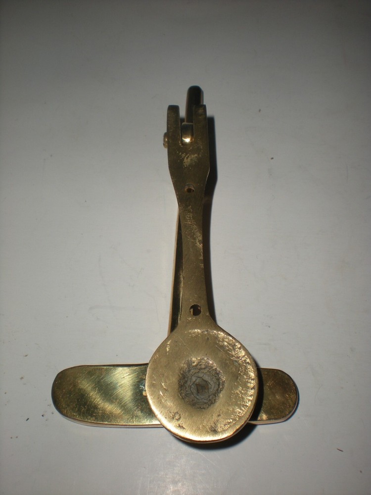 vtg Solid Brass Golf Ball Putter DOOR KNOCKER Hardware man cave decor