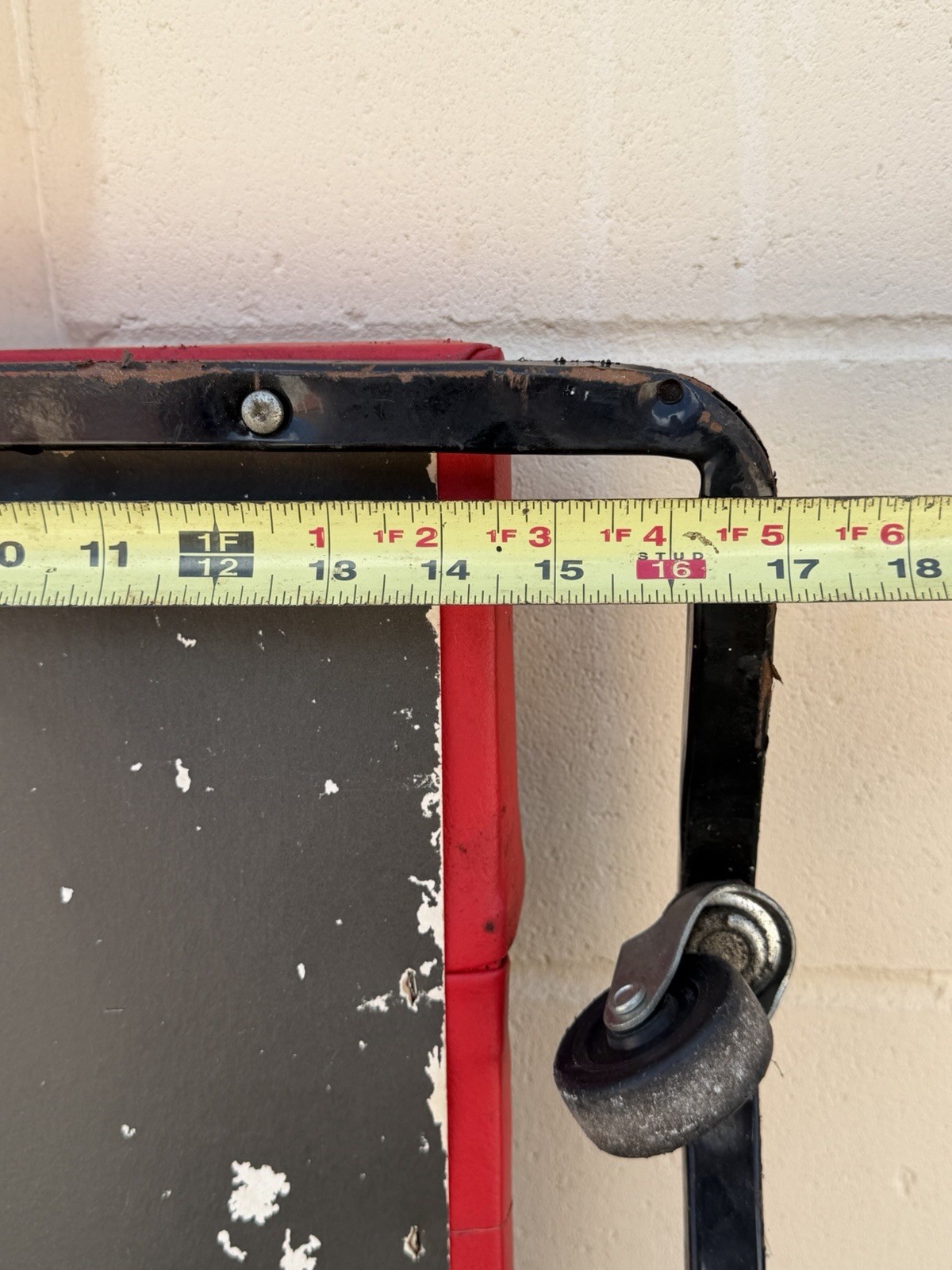 Lisle Jeepers Creeper 96032 Fully Padded Red 42” Low Profile