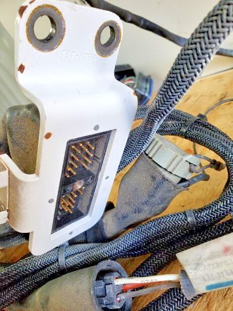 Marine Caterpillar C12 Engine Complete Wire Harness