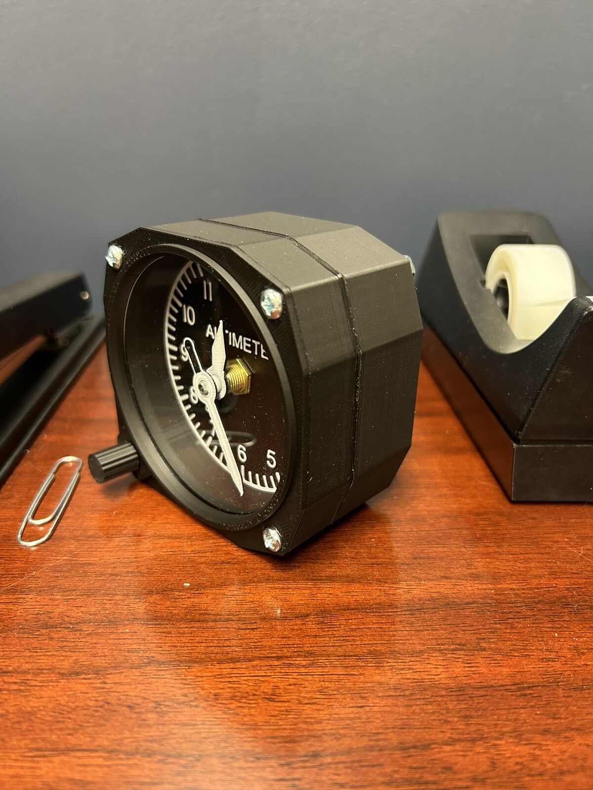 Altimeter style clock, FREE shipping