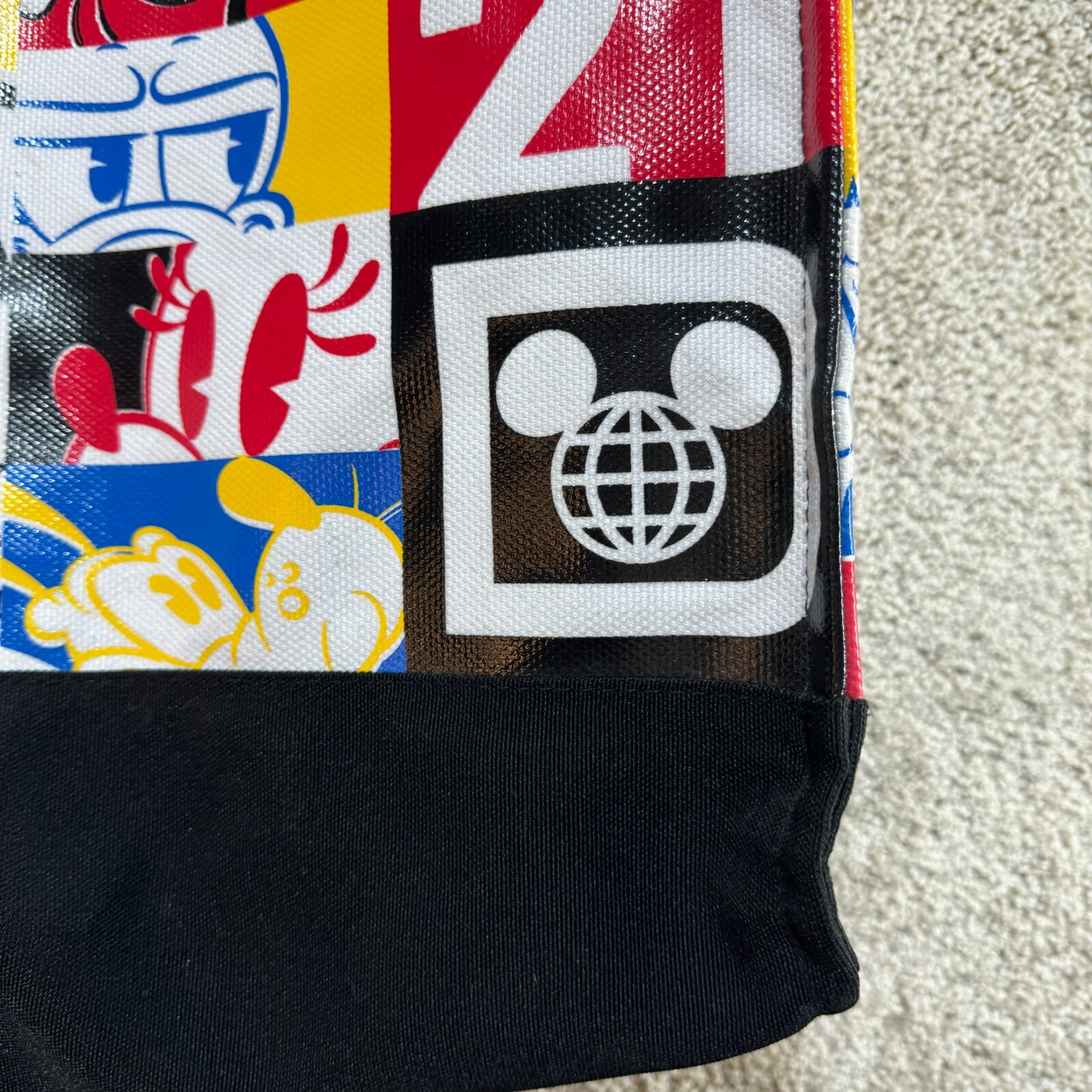 Disney Parks 2021 Mickey Mouse Tote Bag Multicolor Walt Disney World Color Block