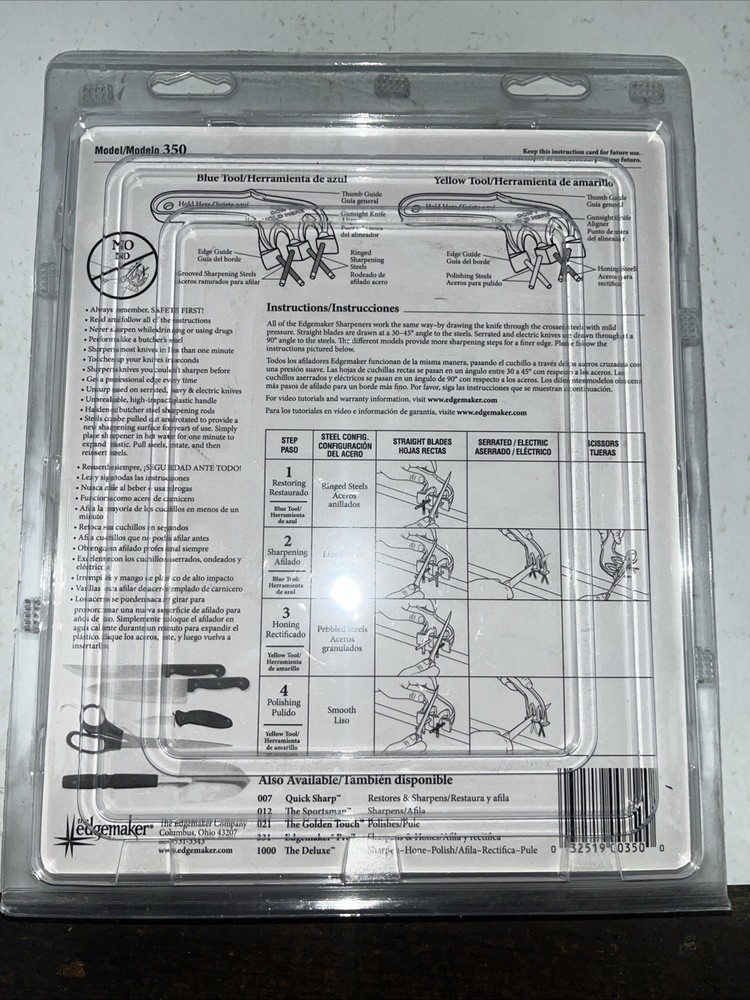 The Edgemaker Knife Sharpener 4 In 2 Knife Sharpener Set