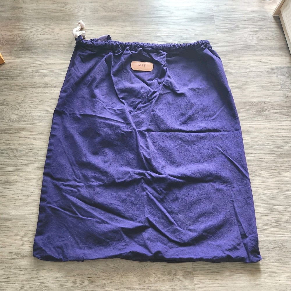 Jon Hart Canvas Laundry Bag Large Fabric Sack Rope Drawstring Strap READ