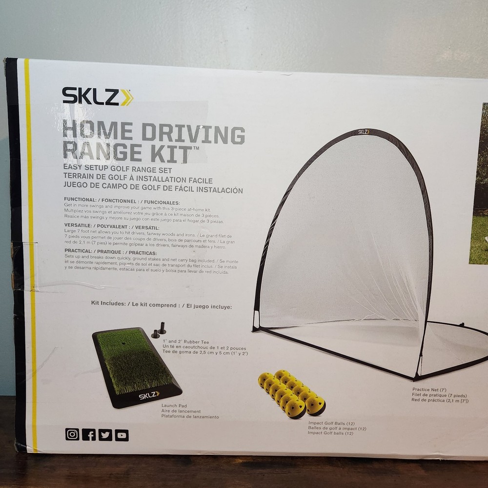 SKLZ Home Driving Range Kit Easy Setup Golf Range Set