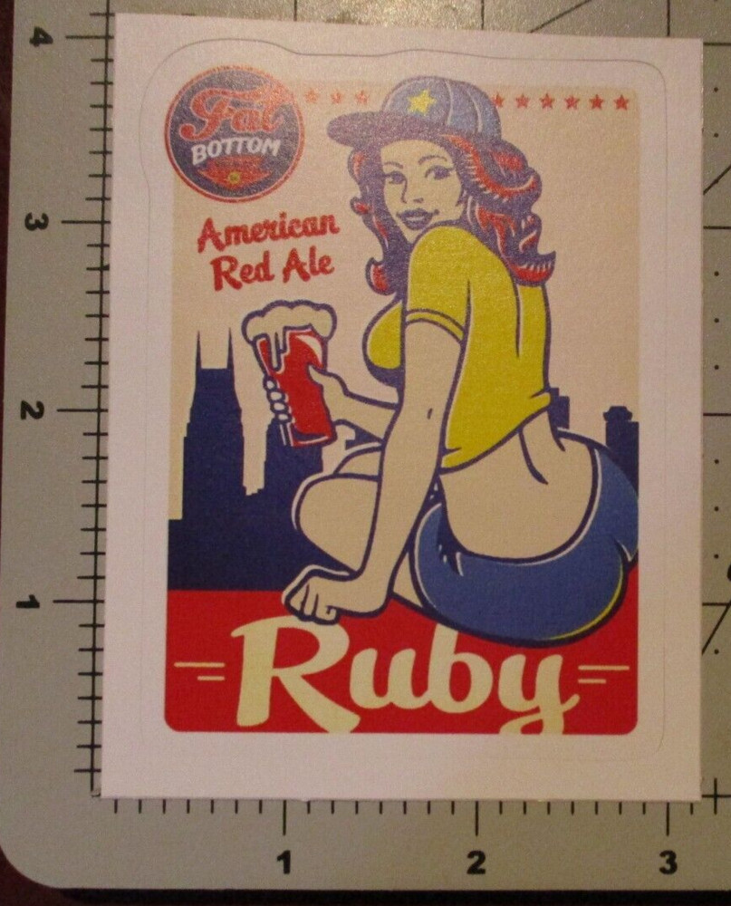 FAT BOTTOM BREWING tennessee knockout ruby STICKER decal craft beer brewery
