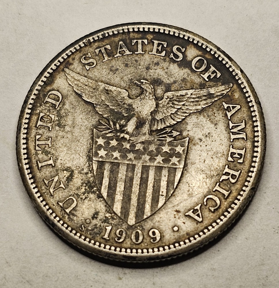 PHILIPINAS 1 PISO 1909 SILVER