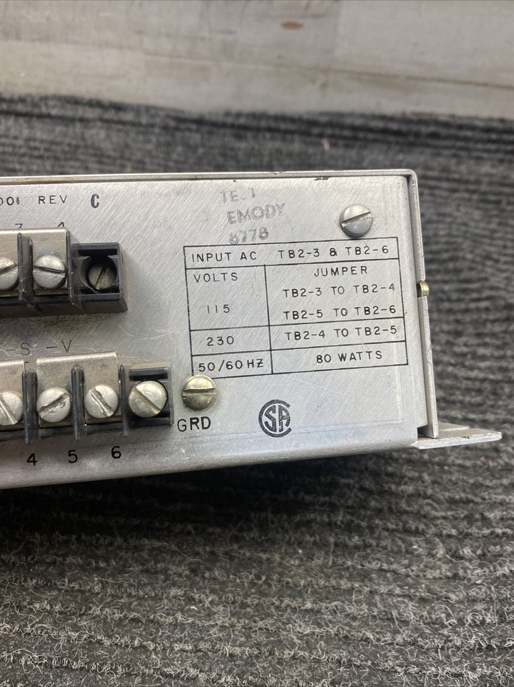 Itt Bailey Meter 8080B03P0001 Power Supply