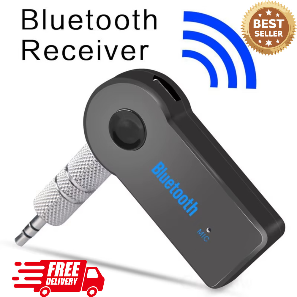 Bluetooth AUX Adapter Wireless 3.5mm Music Receiver for Car Home Stereo Speaker