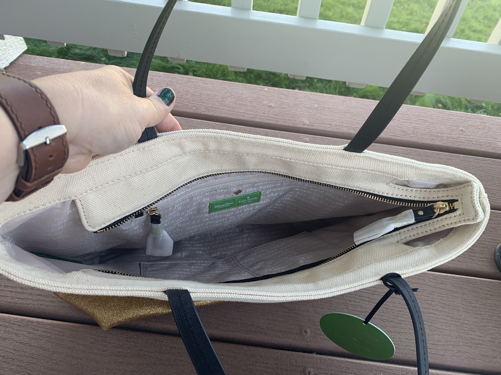 Kate Spade Disney “Who Says We Have To Grow Up?” Tote NWT