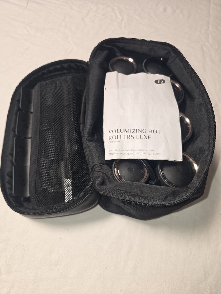 T3 Volumizing Hot Rollers Luxe Dual Temperature Control Set with Clips & Case