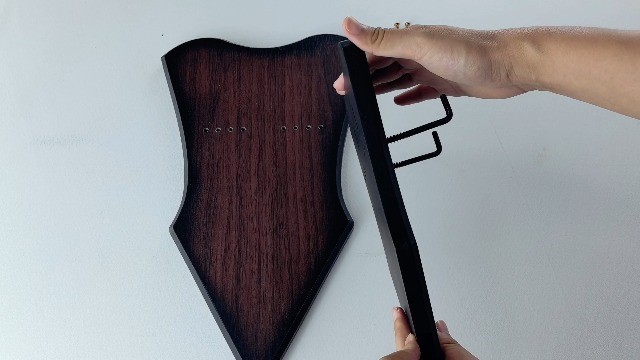 Adjustable Sword Plaque Wall Mount Display Holder for Bow, Dagger, Axe - Large B