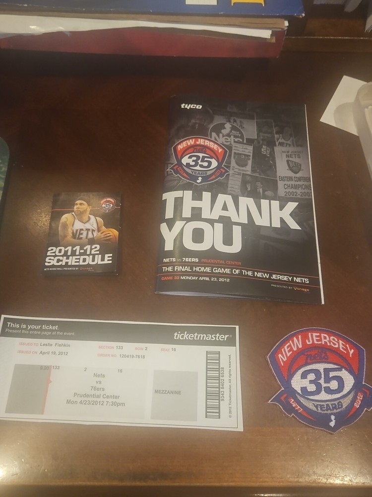 new jersey nets program guide last game in nj patch ticket pocket schedule 2012