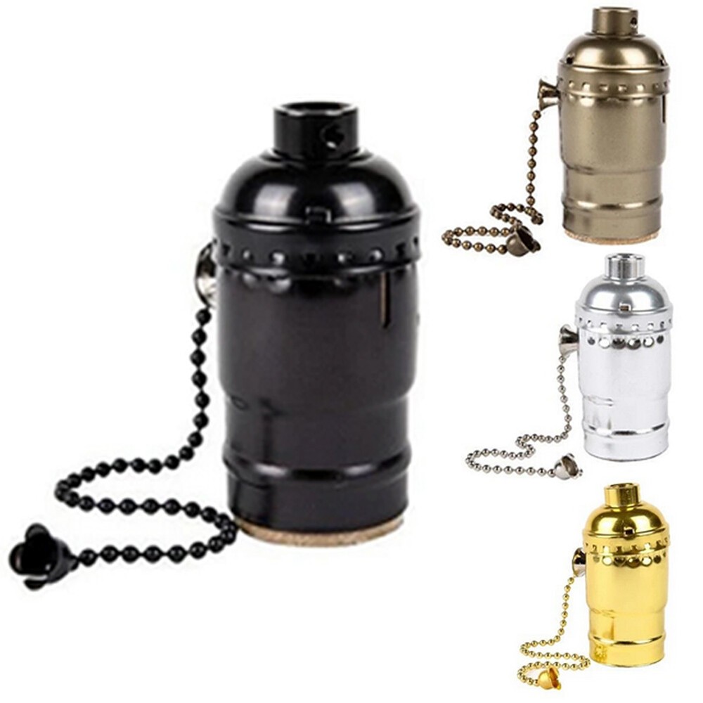 1/2/4Pcs Pull Chain Light Bulb Lamp socket Replacement switch E27 E26 3 Way 250W