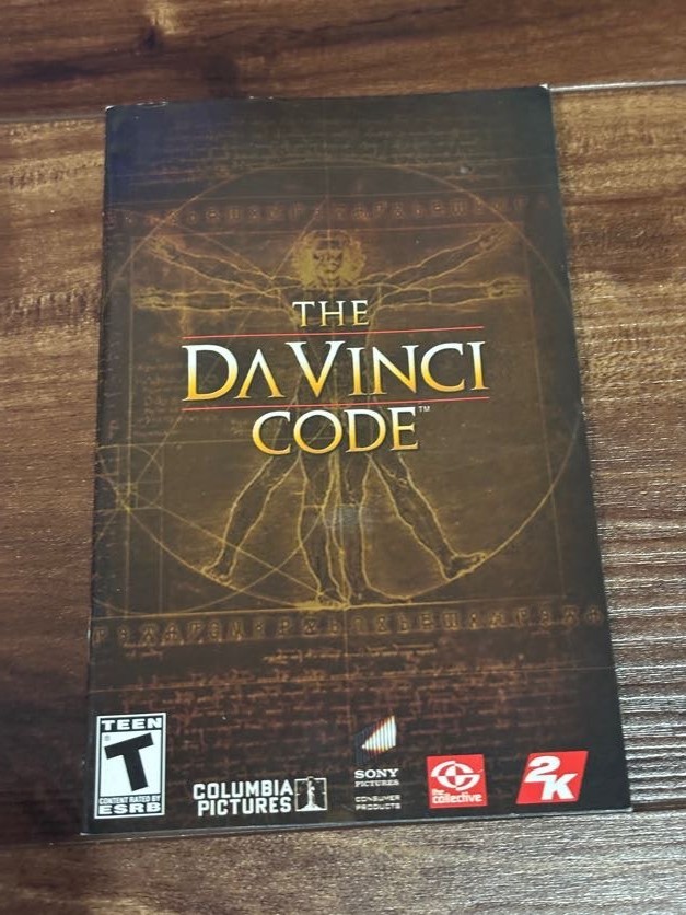 Da Vinci Code DaVinci Playstation 2 PS2 Instruction Manual Only