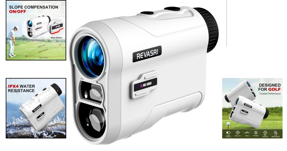 Waterproof Golf Rangefinder with External Slope Switch – Easy to Use & Accurate