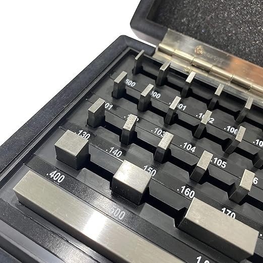 Gauge Block Set Grade Economy Rectangular for Precision Calibration (36 PCS)