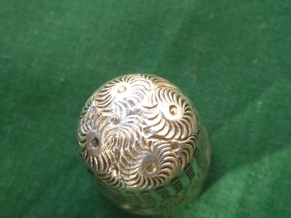 VINTAGE BIRMINGHAM WJM & CO SILVER THIMBLE