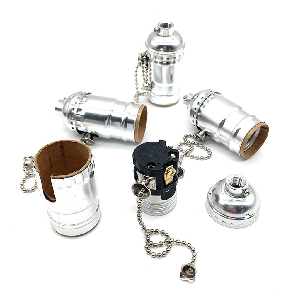 1/2/4Pcs Pull Chain Light Bulb Lamp socket Replacement switch E27 E26 3 Way 250W