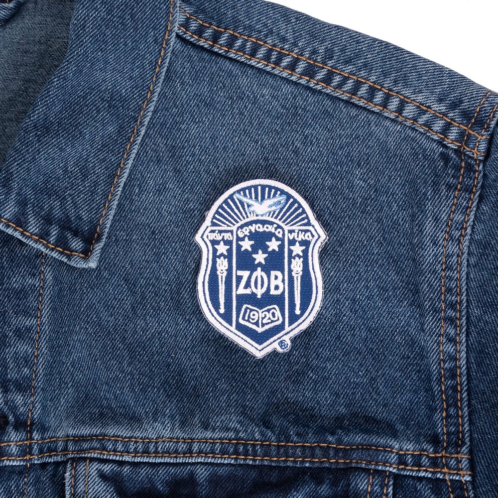 Desert Cactus Zeta Phi Beta Patch – Embroidered Iron 3 inches, Multicolored