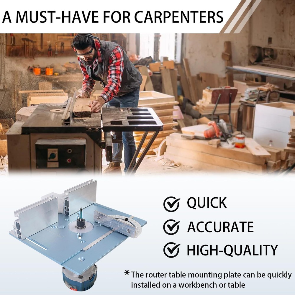 Router Table Insert PlateAluminum Router Insert Plate Small Router Base Plate...
