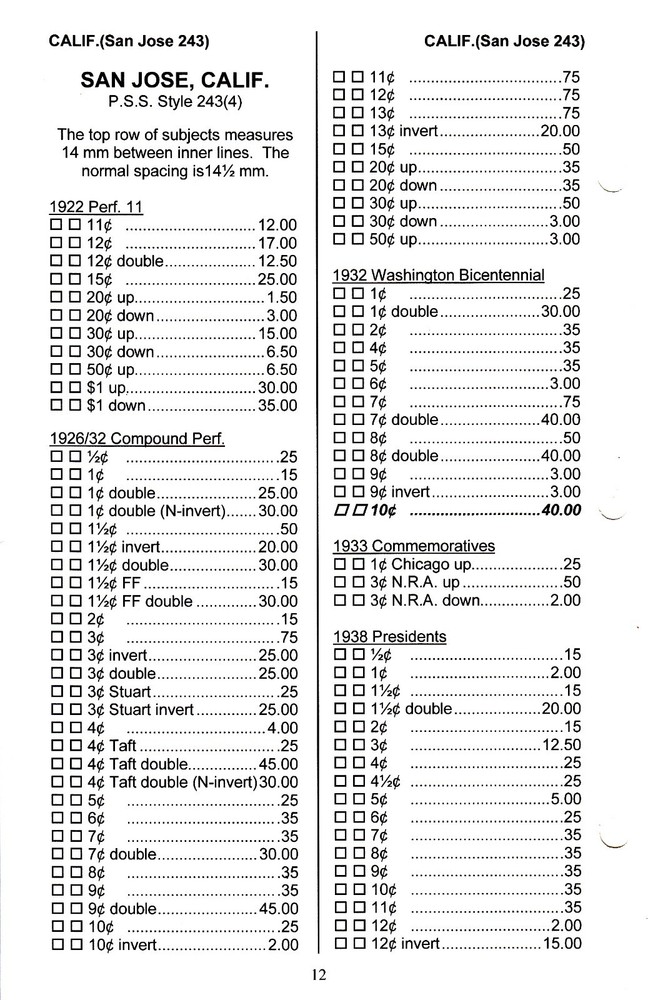 PSS Catalog of US Double Line Electro Precancels, (2021) – NEW