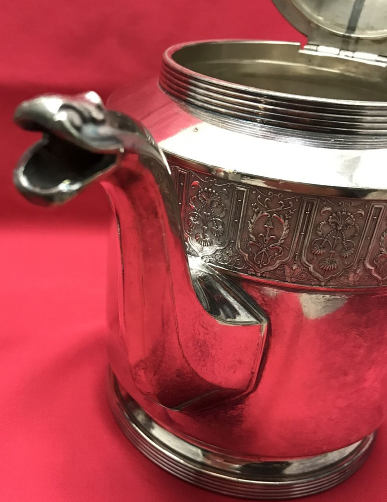 2 Pc Silverplated TEAPOT & COVERED WASTE Reed & Barton #2940