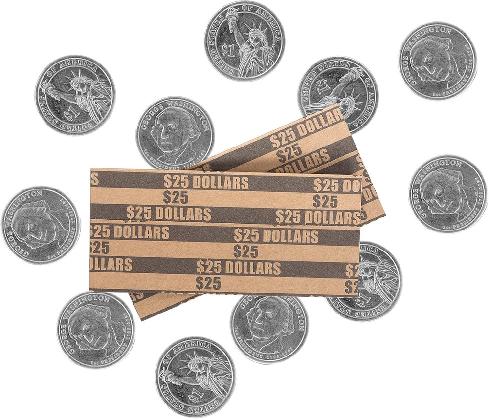 Dollar Coin Wrappers Dollars Only Flat Dollar Rolls 110PCS