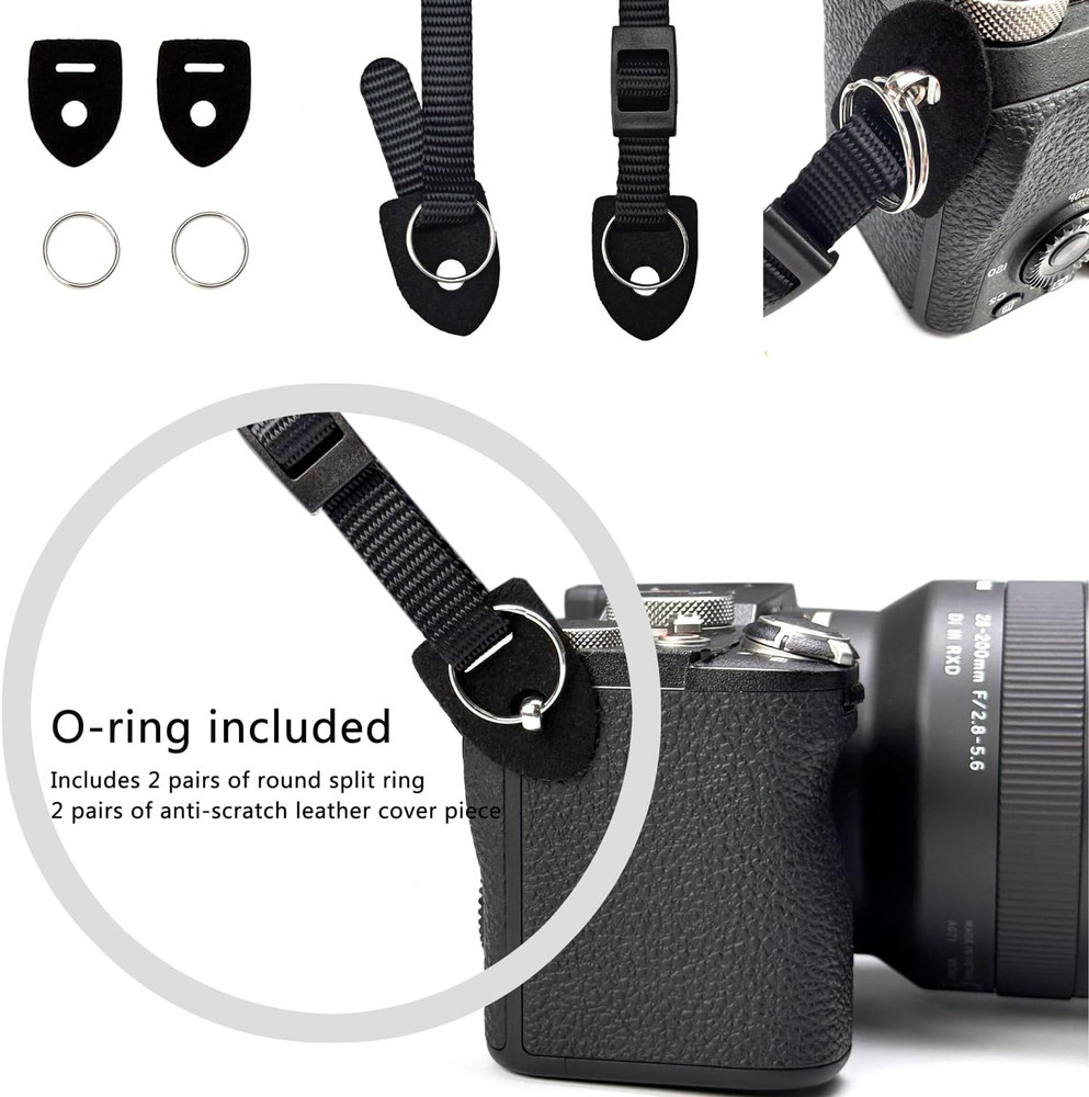 Camera Neck Straps for DSLR Camera or Binoculars Strap Black