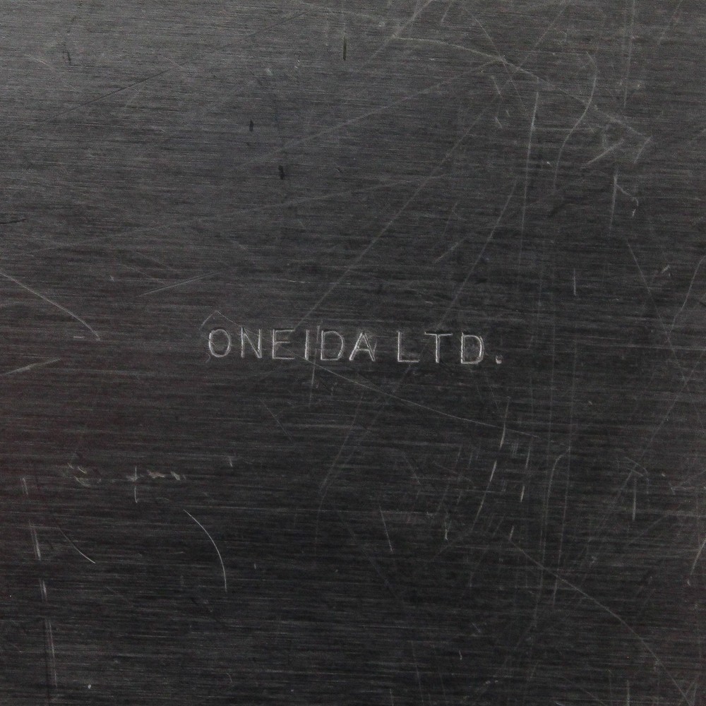 Vintage Oneida Silver Plate Cube Butter Dish No Glass Liner