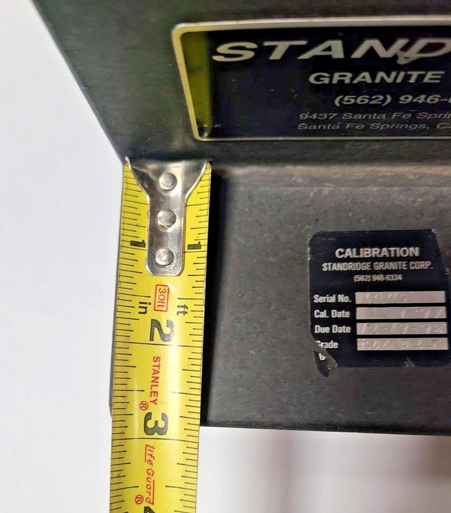 Standridge PRECISION Granite Step Inspection Plate