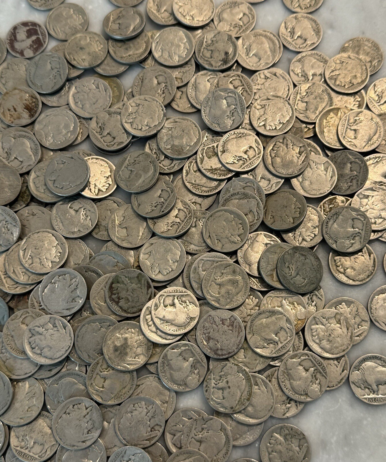 [Lot of 40] Buffalo Nickels No Date / Low Grade - Choose How Many Lots of 40!