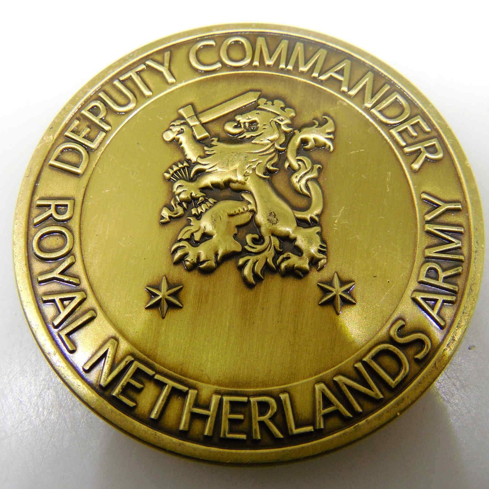 ROYAL NETHERLANDS ARMY DEPUTY COMMANDER CHALLENGE COIN