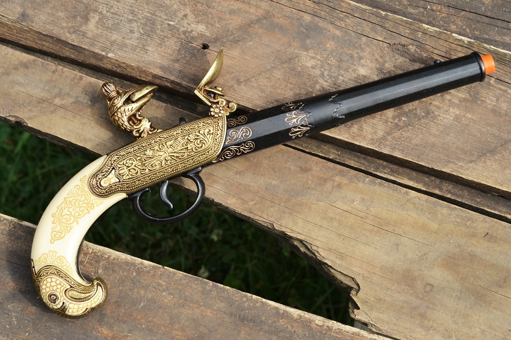 Russian 18th Century Flintlock Pistol - Tula Russia - Colonial - Denix Replica